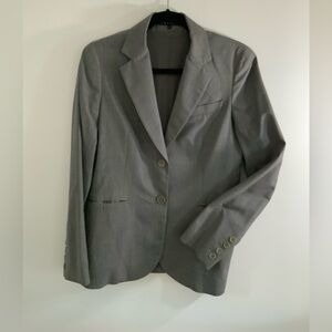 Theory Gray Suit with Button Details